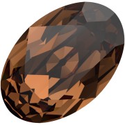 Cabochon Swarovski 4120 6x4 mm - ReCreated Smoked Topaz x1