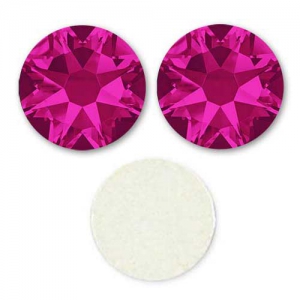 Strass à coller en cristal Swarovski 4 mm Fuchsia x36