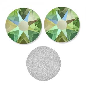 Strass à coller en cristal Swarovski 2088 4 mm Peridot Shimmer x36