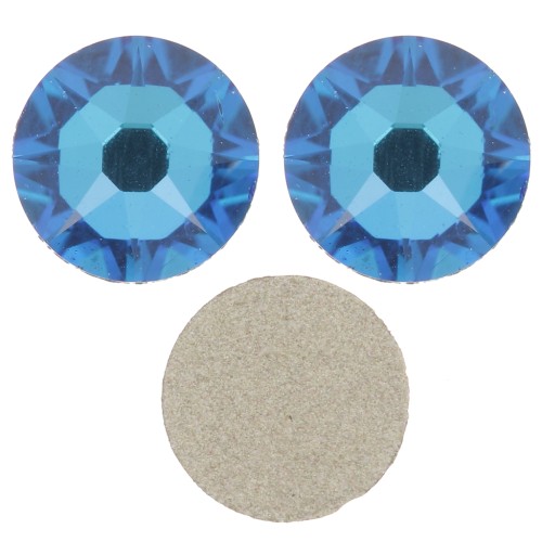 Strass à coller en cristal Swarovski 5 mm - Crystal Bermuda Blue x36