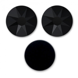 Strass à coller en cristal Swarovski 6 mm Jet x10