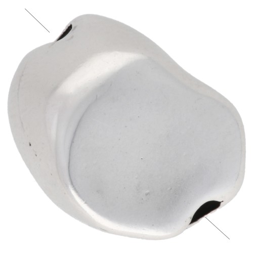 Perle baroque irrégulière - Placage Argent fin vieilli x1