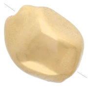 Perle baroque irrégulière 12x9 mm - Doré à l'or fin x1