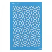 Silk Screen Moiko pour Pâte polymère 74x105 mm - Motif oriental 4.14