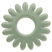 Pendentif fleur marguerite 20 mm en acrylique - Vert sauge opaque x1|raw }}