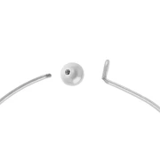 Tour de cou rigide 1.1 mm avec fermoir boule - Acier inoxdable 304 x15cm
