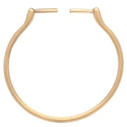 Bague fine ajustable et interchangeable T.58 à T.60 Acier inoxydable 304 Doré x1