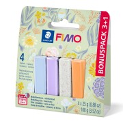 Assortiment de 4 couleurs de Pâte Fimo Soft et Effect - Floral x1