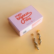 Mes bijoux DIY - Kit Boucles d'oreilles spirales avec perles Miyuki|raw }}