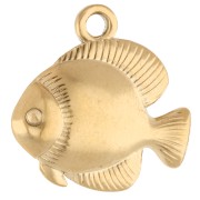 Breloque poisson 19 mm - Acier inoxydable 304 Doré x1|raw }}