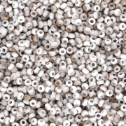 Rocaille Miyuki 15/0 55064 - Opaque White Valentinite Mat x8g|raw }}
