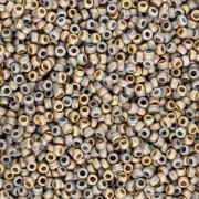 Rocaille Miyuki 15/0 55065 - Opaque White Amber Mat x8g|raw }}