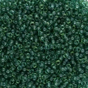 Rocaille Miyuki 15/0 1408 - Dyed Transparent Faye Green x8g