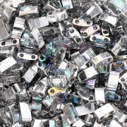 Miyuki Half Tila Beads 5x2.3x1.9 mm HTL-55017 - Crystal Silver Rainbow x10g|raw }}