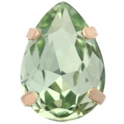 Cristal serti Aurora A4320 Drop 14x10 mm - Doré - Chrysolite x1|raw }}