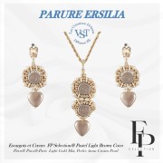 Perles escargot en verre 13 mm - Pastel Light Brown Coco x6