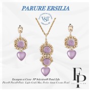 Perles escargot en verre 13 mm - Pastel Lila x6