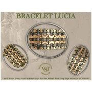 Perles en verre Lipsi® par Puca® 4x6 mm - Bronze Green x10g