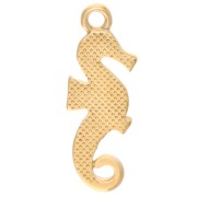 Pendentif hippocampe 23x8 mm - Doré à l'or fin x1