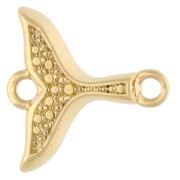 Intercalaire queue de sirene 17x16 mm - Doré à l'or fin x1|raw }}