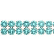 PureCrystal Crystal Mesh 40001 2 rangs 5.3 mm Reinvented Caribbean Green Doré x5cm