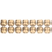 PureCrystal Crystal Mesh 40001 2 rangs 5.3 mm Reinvented Caribbean Green Doré x5cm