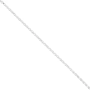 Chaîne maille Jaseron limée 1.35 mm - Argent 925 x50cm