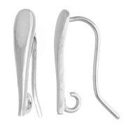 Crochet d'oreilles goutte 18 mm - Argent 925 x2|raw }}