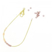 Supports boucles d'oreilles gouttes un anneau 44x23 mm - Argenté x2