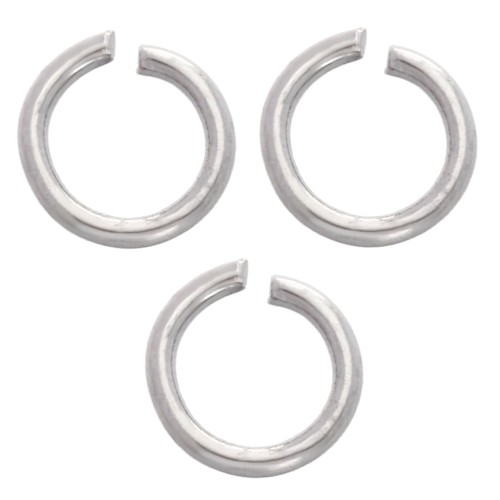 Anneaux ouverts 4x0.6 mm - Acier inoxydable 316L x100