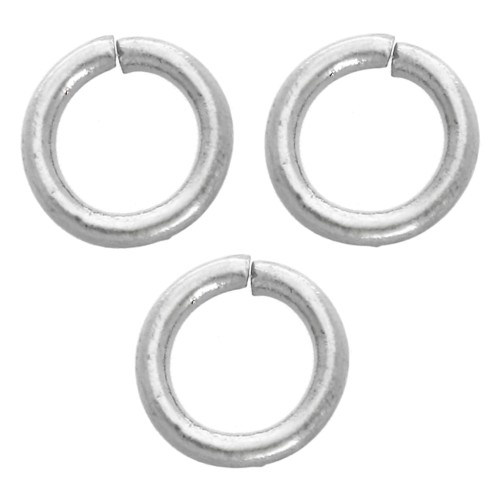Anneaux ouverts 4x0.7 mm - Acier inoxydable 316L x100