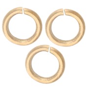 Anneaux ouverts 6x1 mm - Acier inoxydable 316L Doré x100