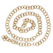 Anneaux ouverts 6x1 mm - Acier inoxydable 316L Doré x100