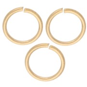 Anneaux ouverts 7x0.8 mm - Acier inoxydable 316L Doré x100|raw }}