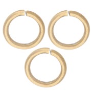 Anneaux ouverts 7x1 mm - Acier inoxydable 316L Doré x100|raw }}