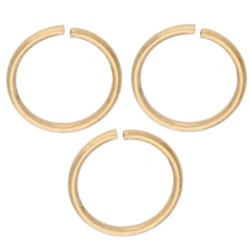 Anneaux ouverts 8x0.8 mm - Acier inoxydable 316L Doré x100