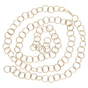 Anneaux ouverts 8x0.8 mm - Acier inoxydable 316L Doré x100