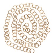 Anneaux ouverts 8x1 mm - Acier inoxydable 316L Doré x100