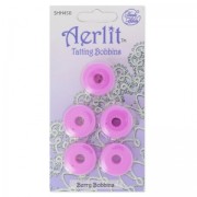 Assortiment de 5 Aerlit Tatting Bobbins Berry