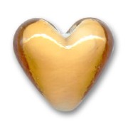 Perles coeurs intérieur blanc 18 mm Topaz x4|raw }}