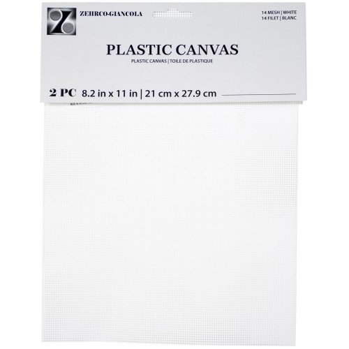 Feuilles Toiles Canevas Plastique à Broder et découper 21x27.9cm n°14 x2