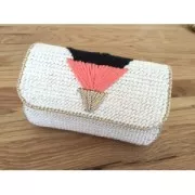 Base Canevas Plastique à Broder pour pochette et sac 33.5x35.5cm n°7