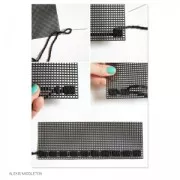 Base Canevas Plastique à Broder pour pochette et sac 33.5x35.5cm n°7