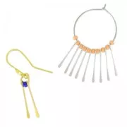 Pendentifs Paddle Pin 20 mm doré x10