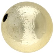 Perle ronde 20 mm effet froissé en acrylique métallisée CCB - Doré x1|raw }}