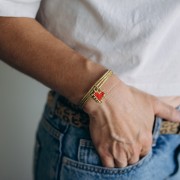 Cordon magnétique pour bracelet et collier - Acier inox 316 Doré - Argenté x1