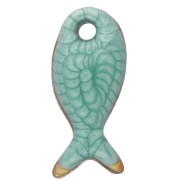 Mini breloque poisson 10x5 mm avec époxy - Acier Inoxydable 304 - Vert x1|raw }}