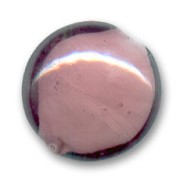 Perles bombées intérieur blanc 18 mm Amethyst x4