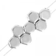 Perles en verre tchèque Honeycomb 6 mm Labrador x20