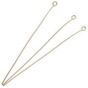 Clous tête ronde 60x0.7 mm - Plaqué or 3 microns x6|raw }}